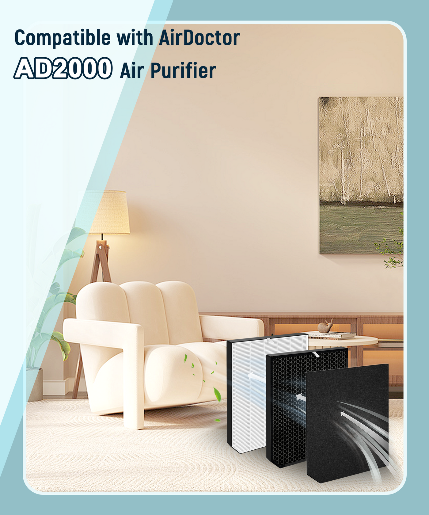 Halvique AD2000 Filter Set, 1 Main + 2 Carbon + 2 Pre-Filters