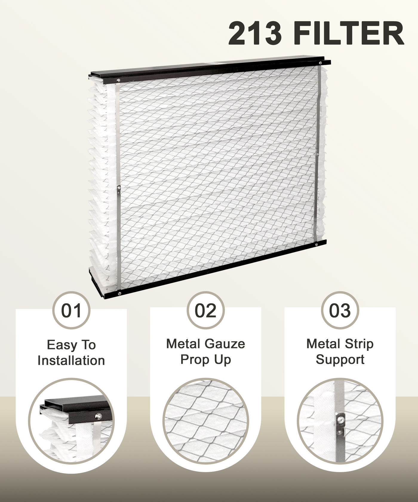 Halvique 213 MERV 13 Replacement Air Filter Compatible with AprilAire Air Purifiers