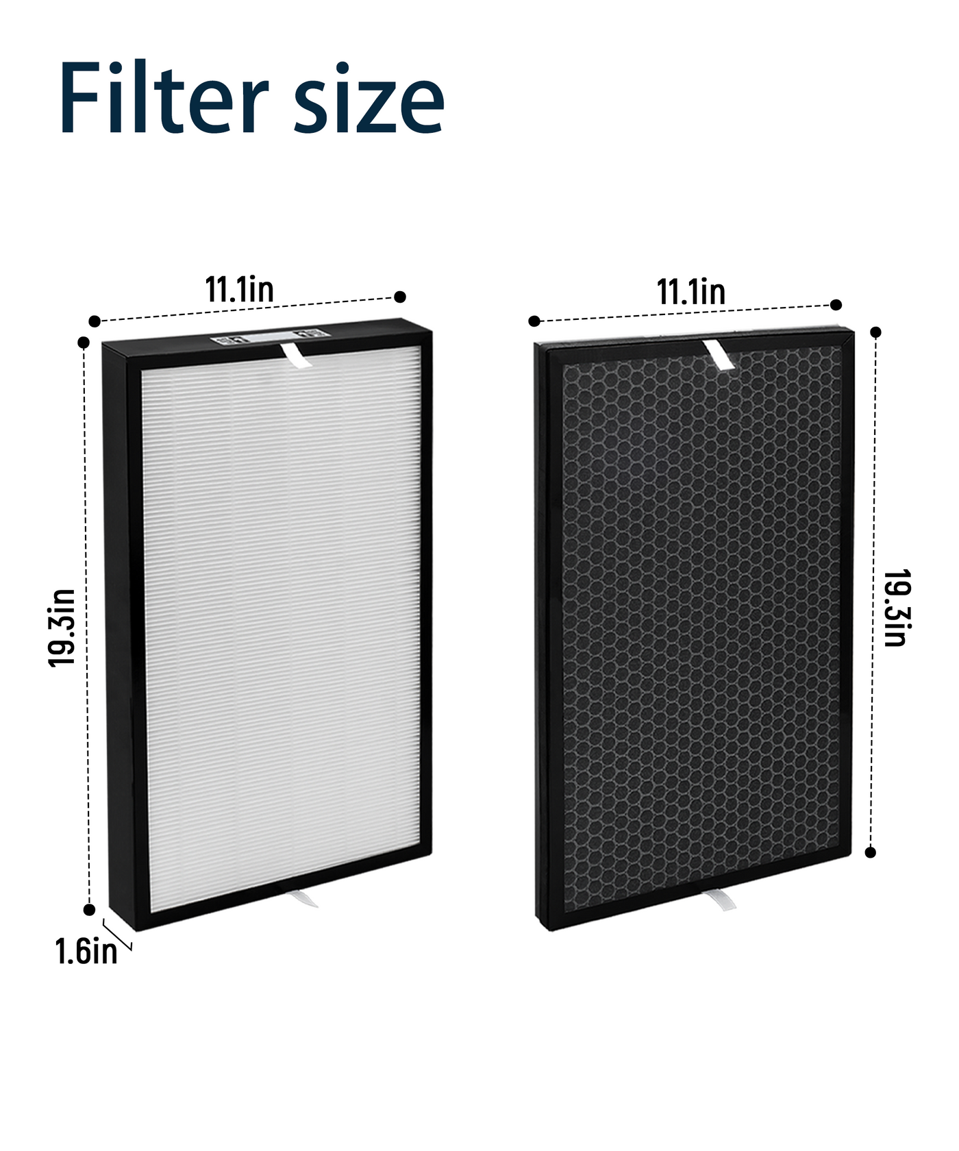 Halvique AD5000 Replacement Filter, 1 Main + 2 Carbon Filters