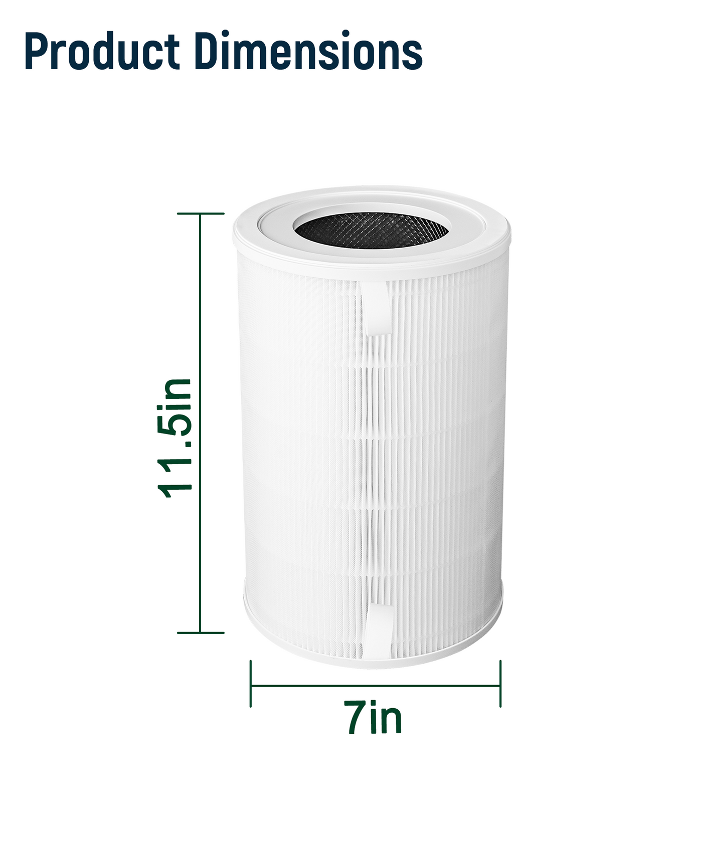 Halvique AD1000 Replacement Filter Compatible with AirDoctor, 1 Pack