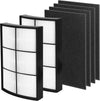 Halvique Breeze / PECOMPAP Replacement Filter Compatible with PureZone, 2 Main Filters + 4 Activated Carbon Pre-Filters