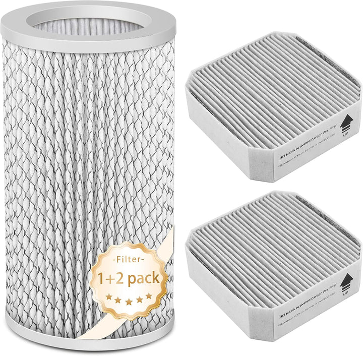 Halvique PECO Air Purifier Replacement Filter Compatible with Molekule, 1 PECO Filter + 2 Pre-Filters