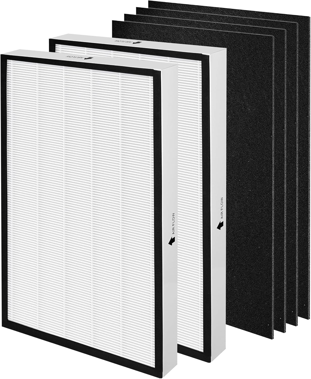 Halvique 83254 / 83396 / 85254 F-K3 Replacement Filter Compatible with Kenmore, 2 Main Filters + 4 Activated Carbon Pre-Filters