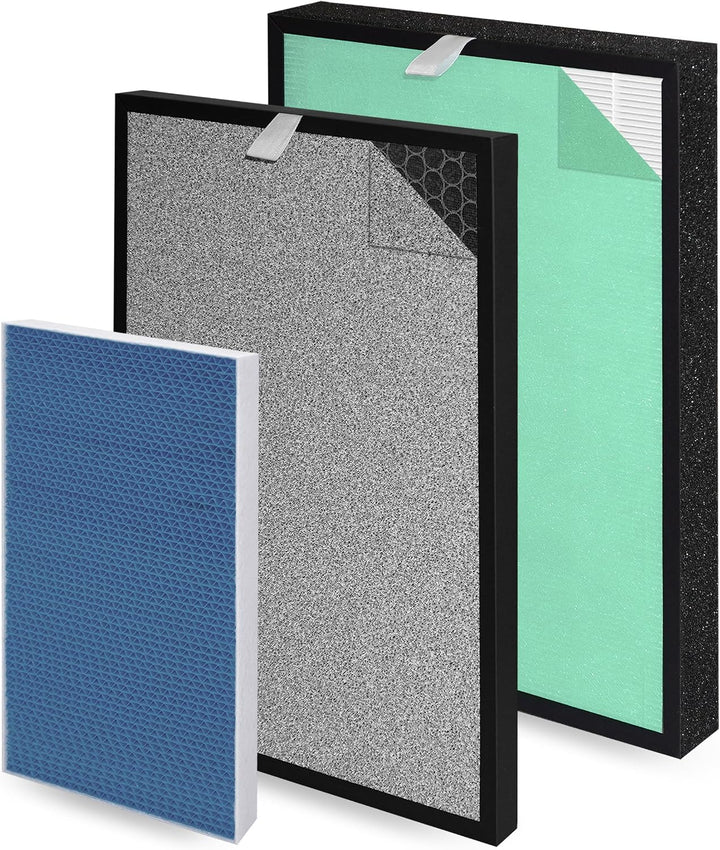 Halvique PH950 / Extract-All AMB1 Replacement Filter Compatible with Turonic, 2 Main Filters + 1 Humidifier Filter