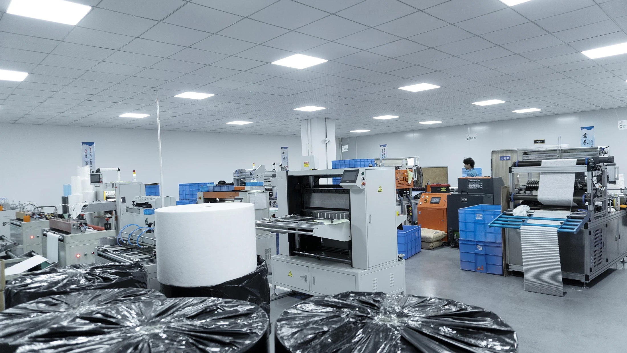 Factory overview at Halvique manufacturing facility